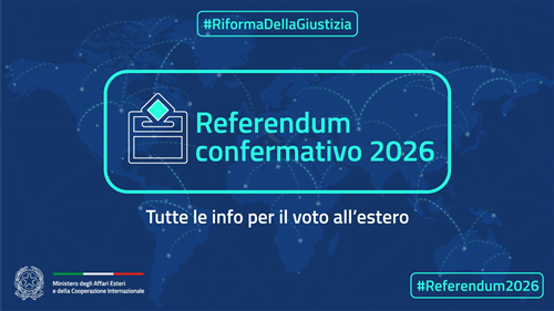 Referendum popolare confermativo della legge costituzionale in materia di giustizia di domenica 22 e lunedì 23 marzo 2026